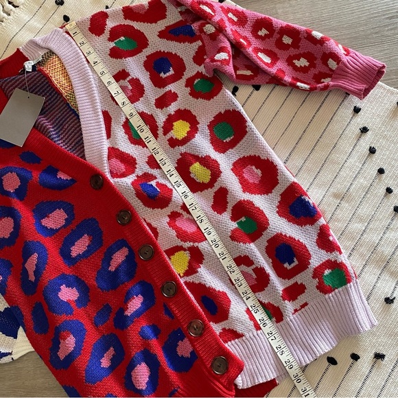 See And Be Seen Animal Print Multi-Color Cardigan - Picture 6 of 9